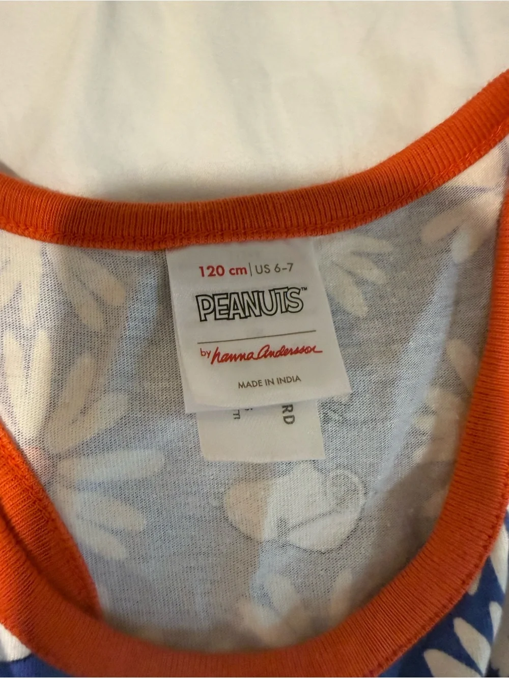 Peanuts Blue Daisy Print Tank Dress with Red Trim